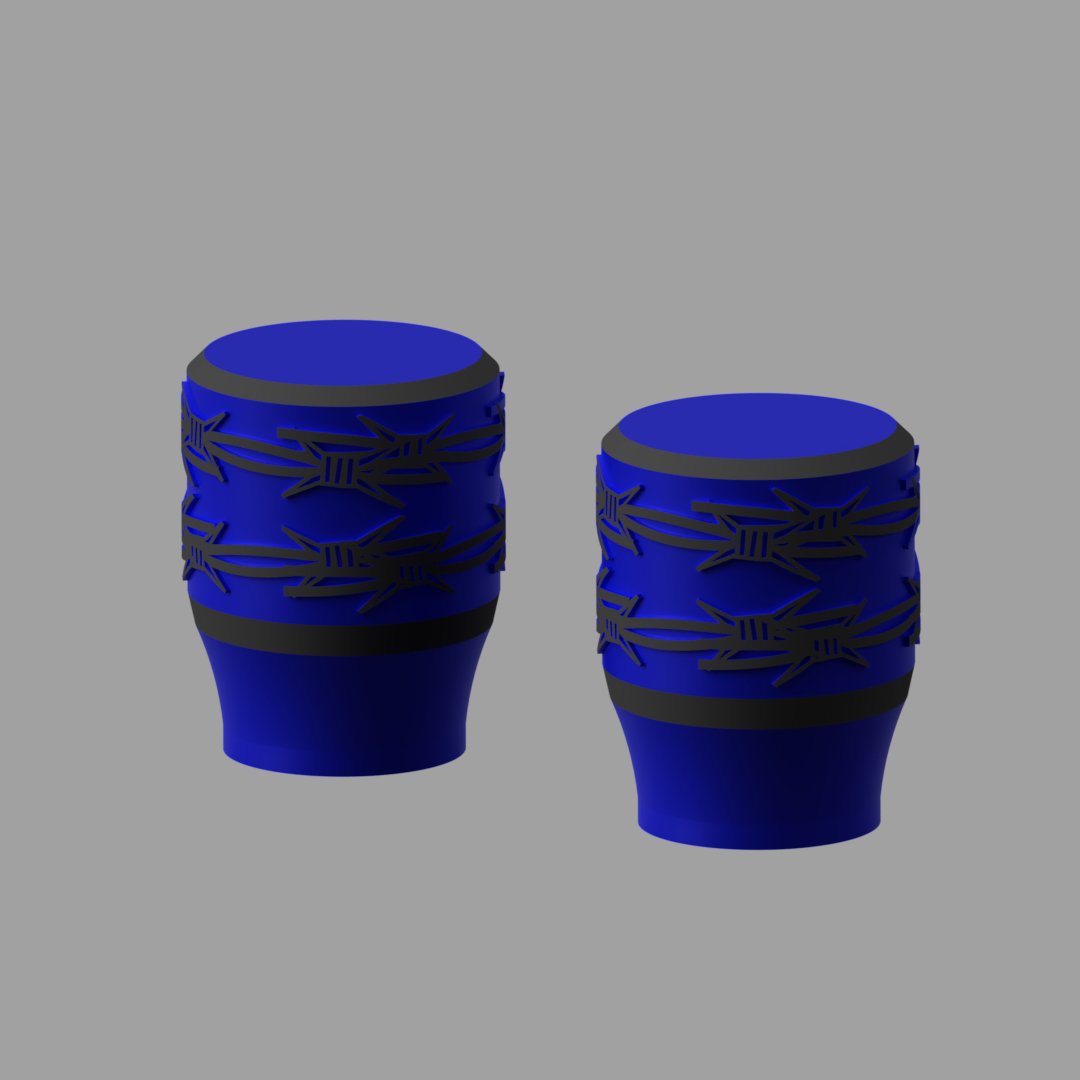 2 X Tamponi K3D 1 - 100% Personalizzati - Dado M8/M6 Auto bloccante - Keepit