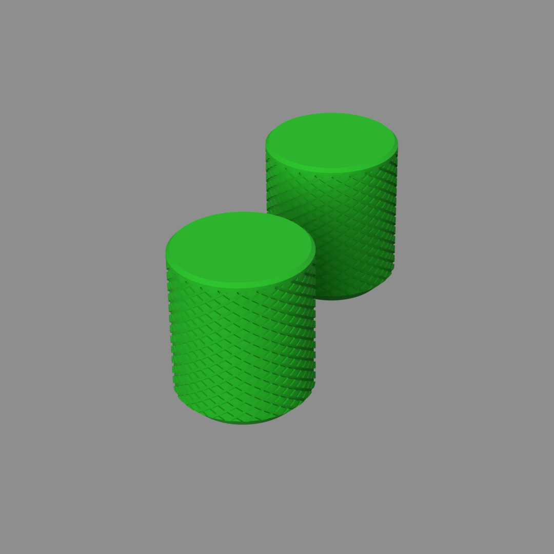 2 X Tamponi K3D 5 - Personalizzabili - Dado M8/M6 Auto bloccante + Barra filettata inclusa - Keepit3D