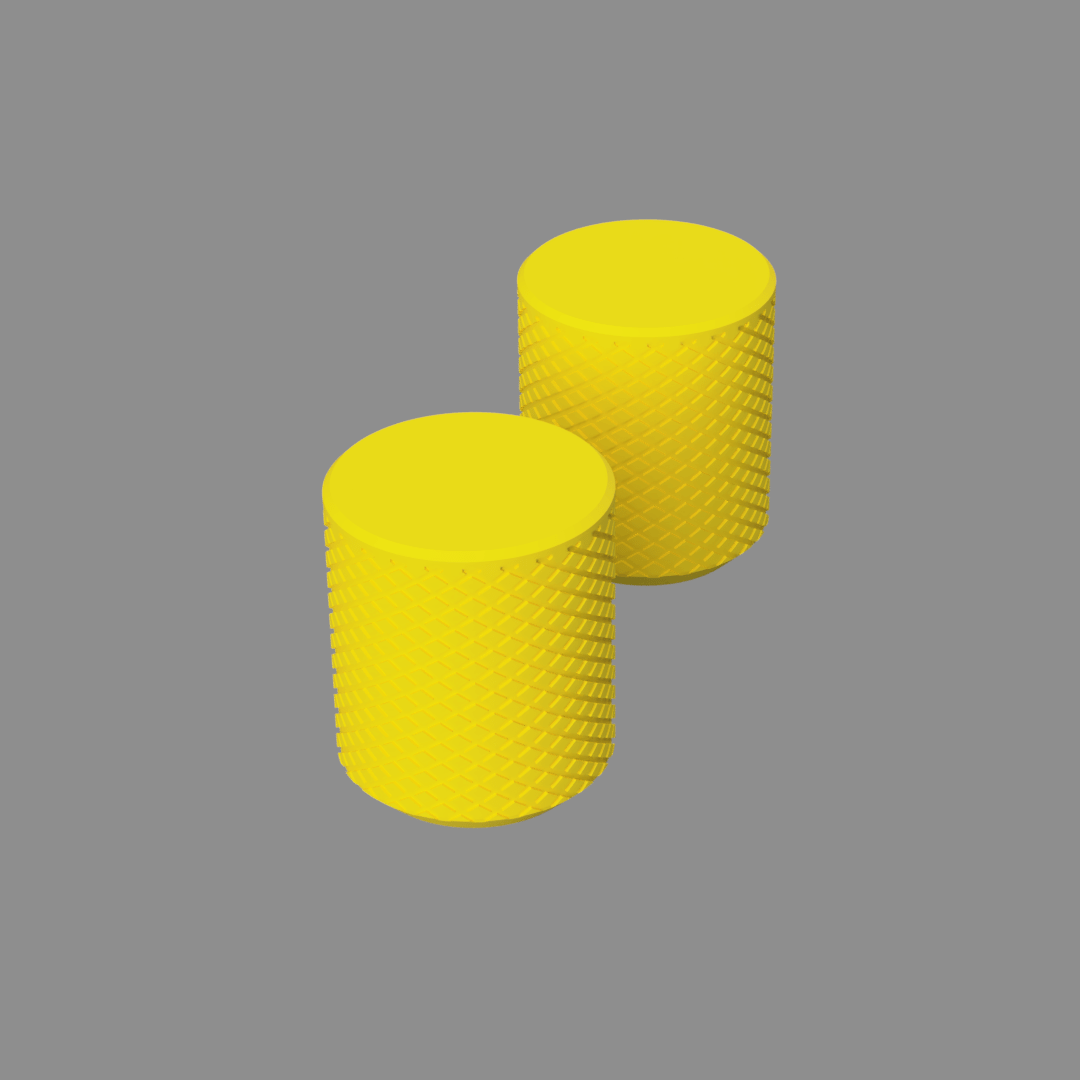 2 X Tamponi K3D 5 - Personalizzabili - Dado M8/M6 Auto bloccante + Barra filettata inclusa - Keepit3D