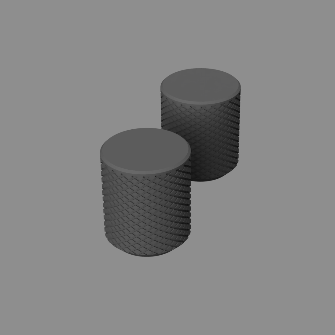 2 X Tamponi K3D 5 - Personalizzabili - Dado M8/M6 Auto bloccante + Barra filettata inclusa - Keepit3D