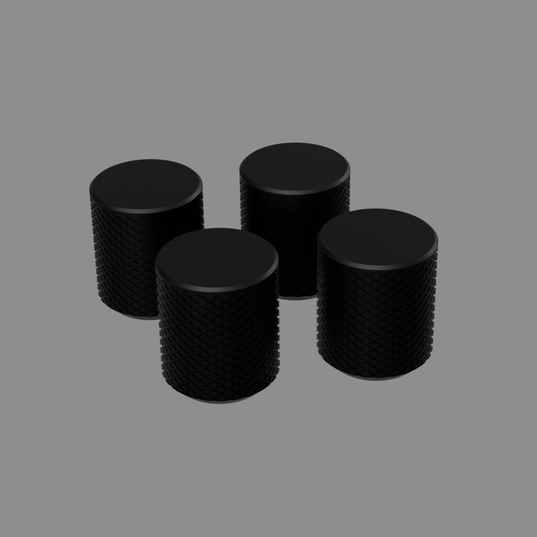 4 X Tamponi K3D 5 - Personalizzabili - Dado M8/M6 Auto bloccante + Barra filettata inclusa - Keepit3D