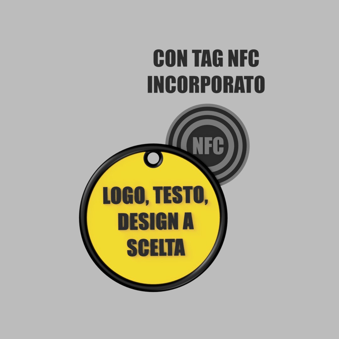 Portachiavi personalizzato con tag NFC - Keepit
