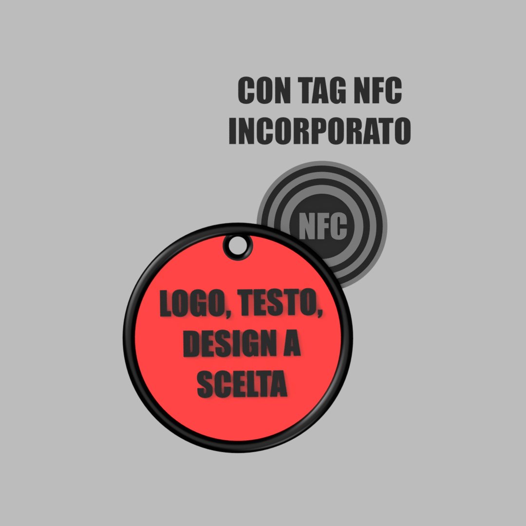 Portachiavi personalizzato con tag NFC - Keepit