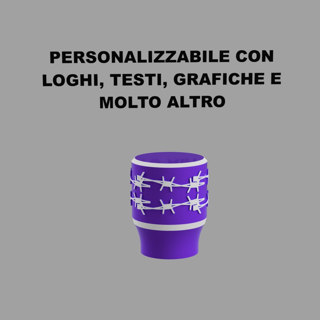 4 X Tamponi K3D 2 - 100% Personalizzati - Dado M8/M6 Auto bloccante - Keepit