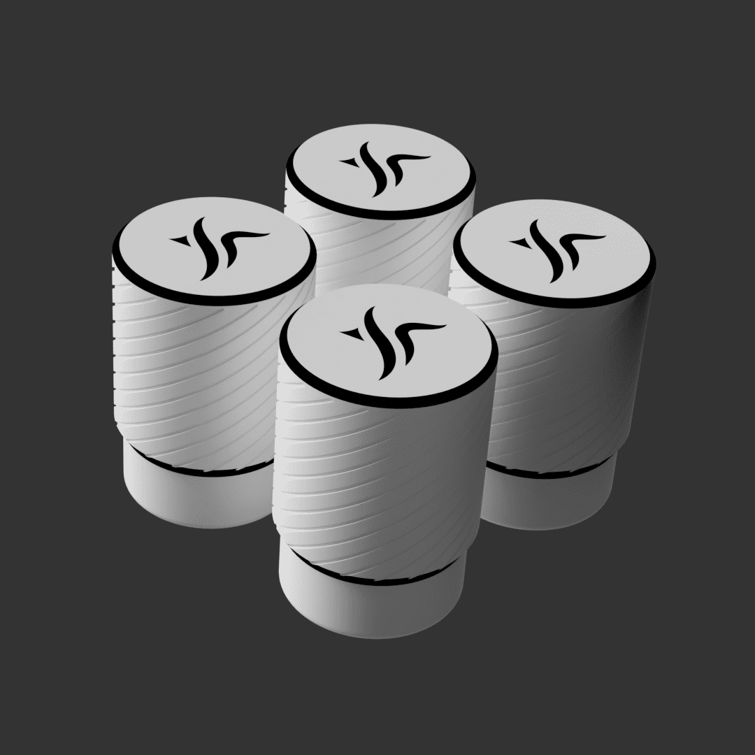 4x TAMPONI SALVA - MOTO - PERSONALIZZABILI - Keepit3D