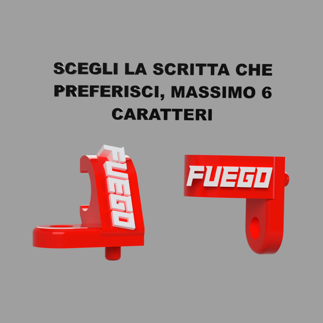 Reggi tubo freno posteriore - PERSONALIZZATO