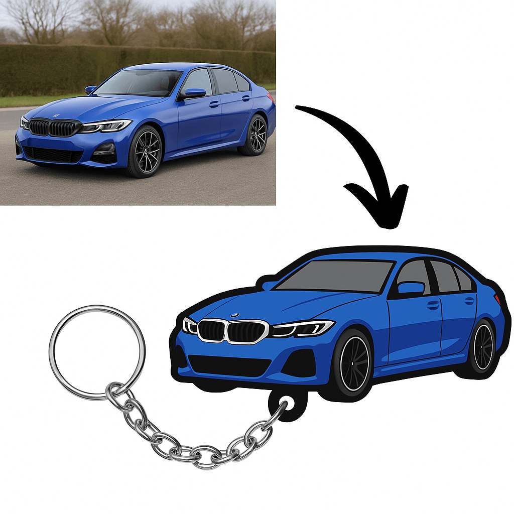 Portachiavi Miniatura della tua Auto - Keepit3D